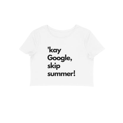 Kay Google Cropped T-shirt