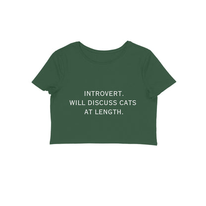 Introvert Cropped T-shirt