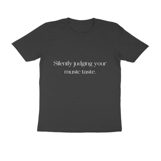 Judging Your Music Taste Round Neck T-shirt