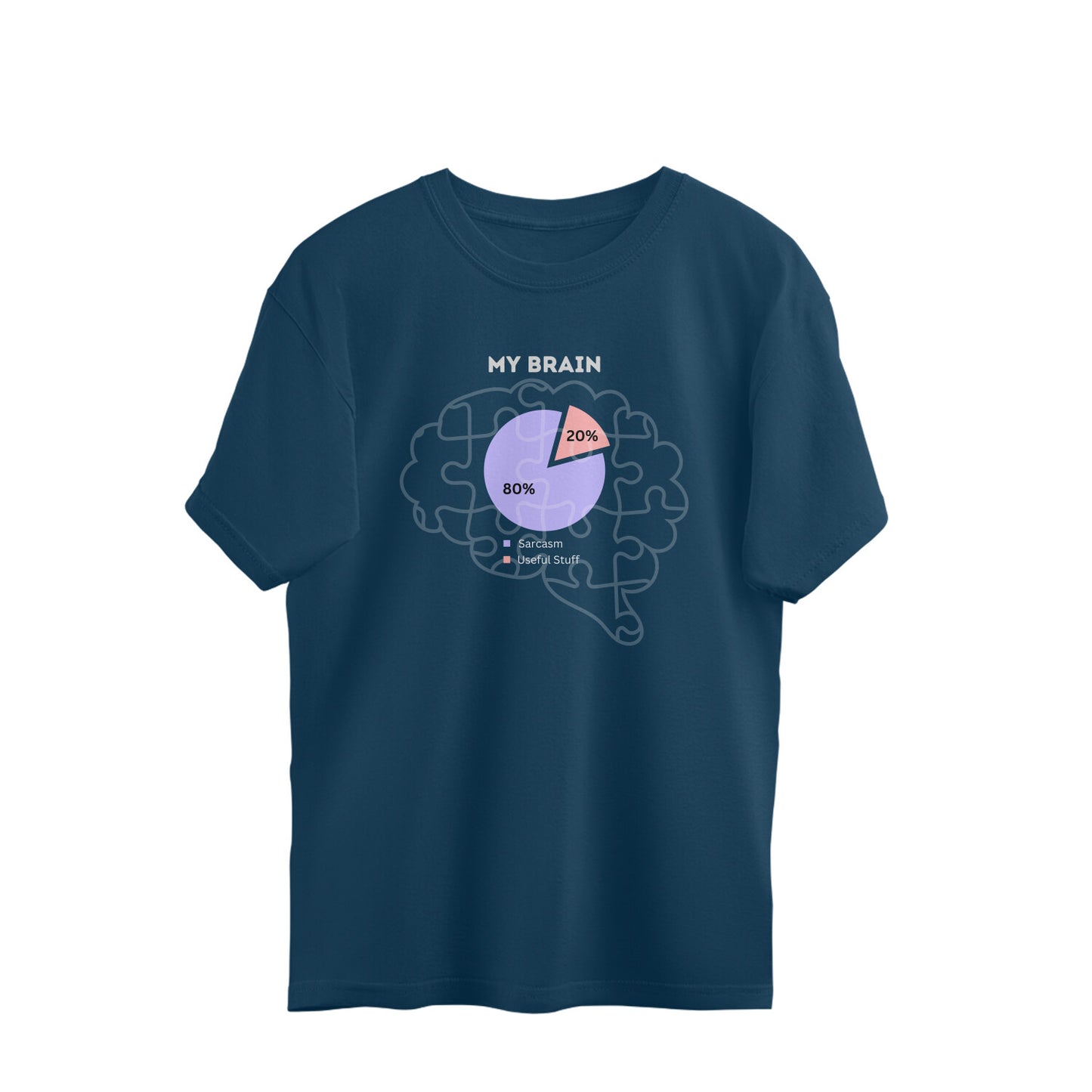 Brain Composition Oversized T-shirt