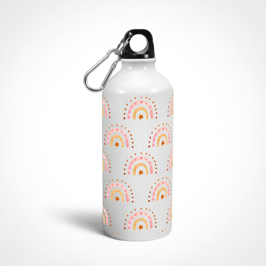 Watercolour Rainbow Pattern Water Bottle