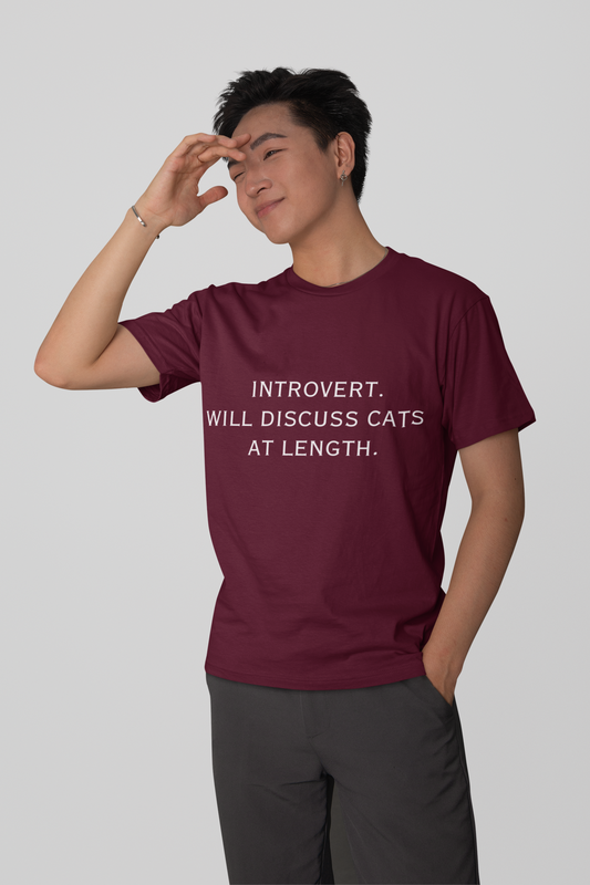 Introvert Round Neck Unisex T-shirt