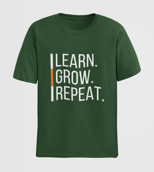 Learn-Grow-Repeat Unisex Tee