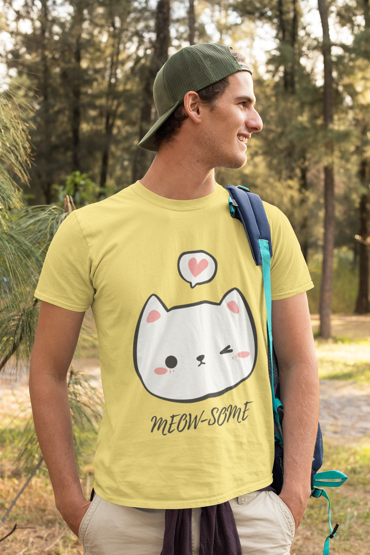 Meowsome Round Neck T-shirt