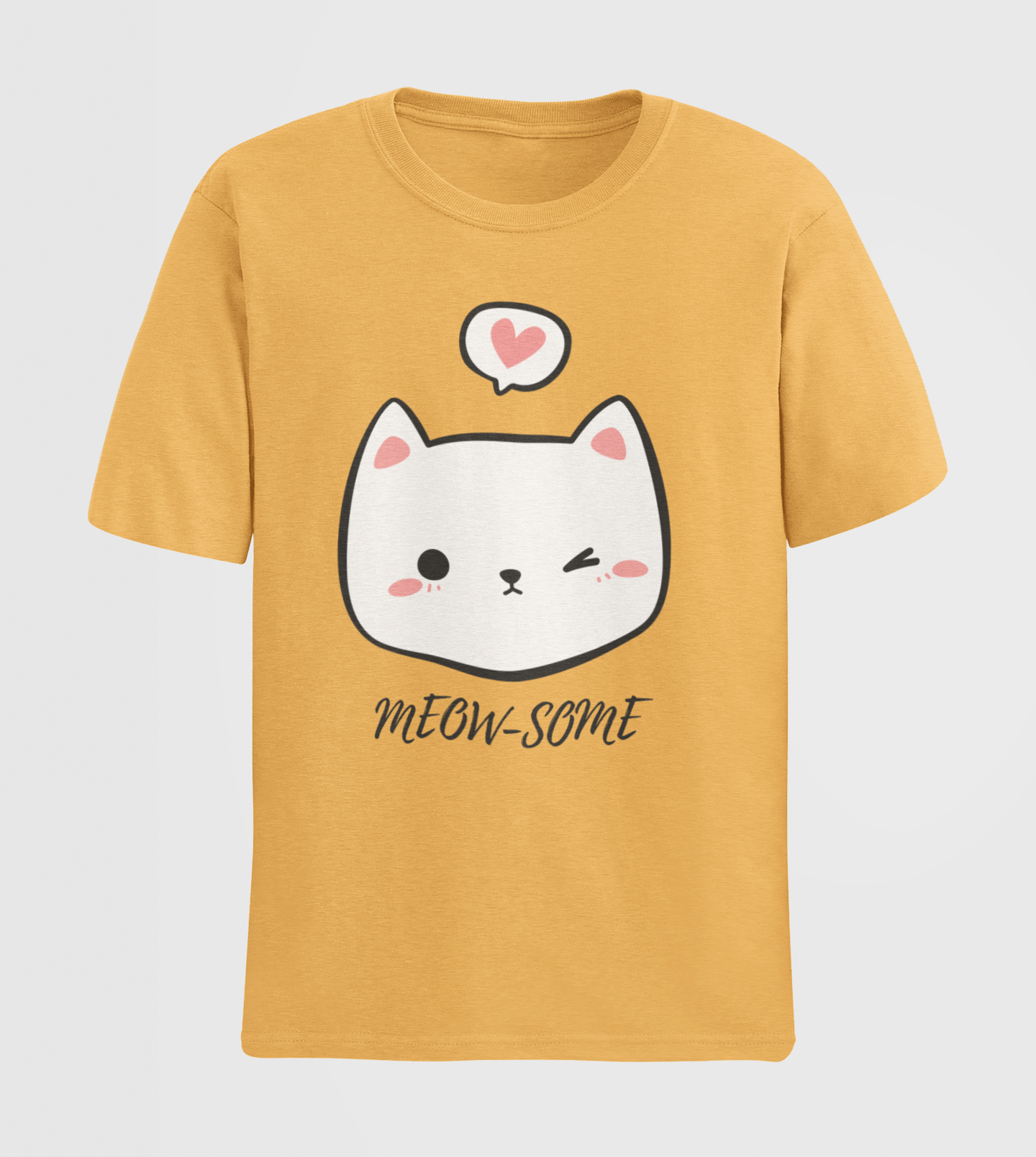 Meowsome Round Neck T-shirt