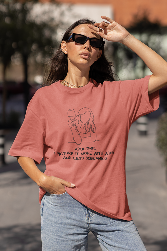 More Wine Oversized Tee